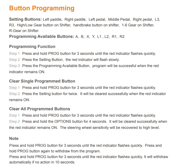 PS4 controller with Euro Truck Simulator configuration example 