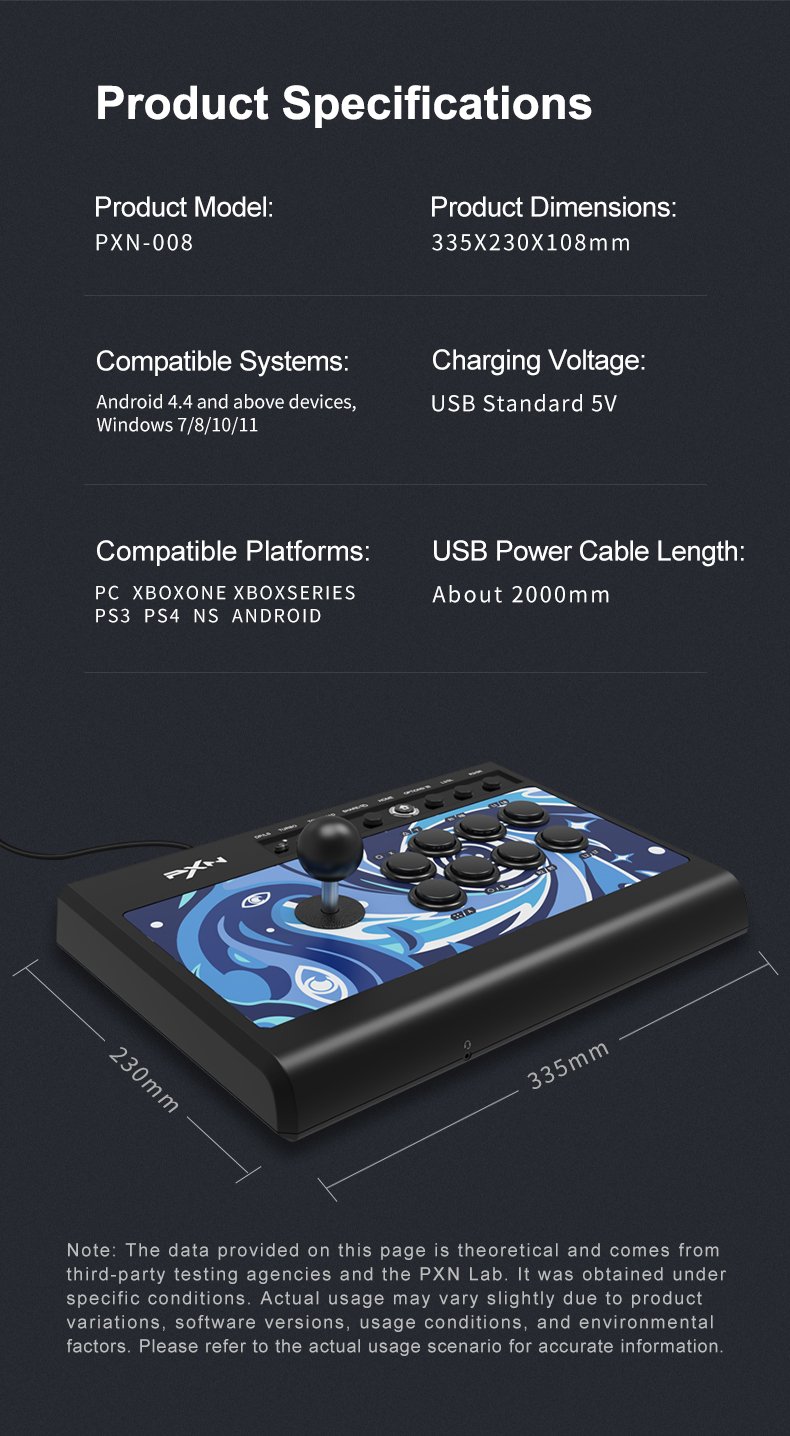 PXN-008 | PXN Racing Wheel, Game Controller, Arcade Stick
