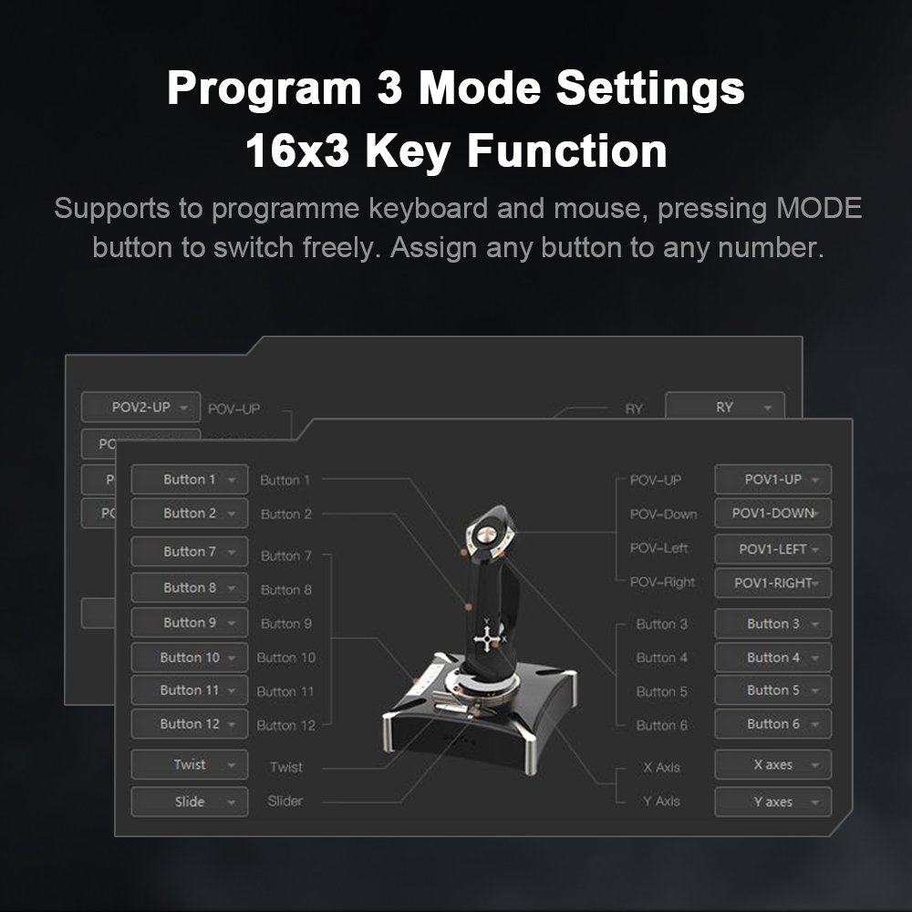 PXN 2119 PRO Flight Simulator Gamepad Vibration Controller