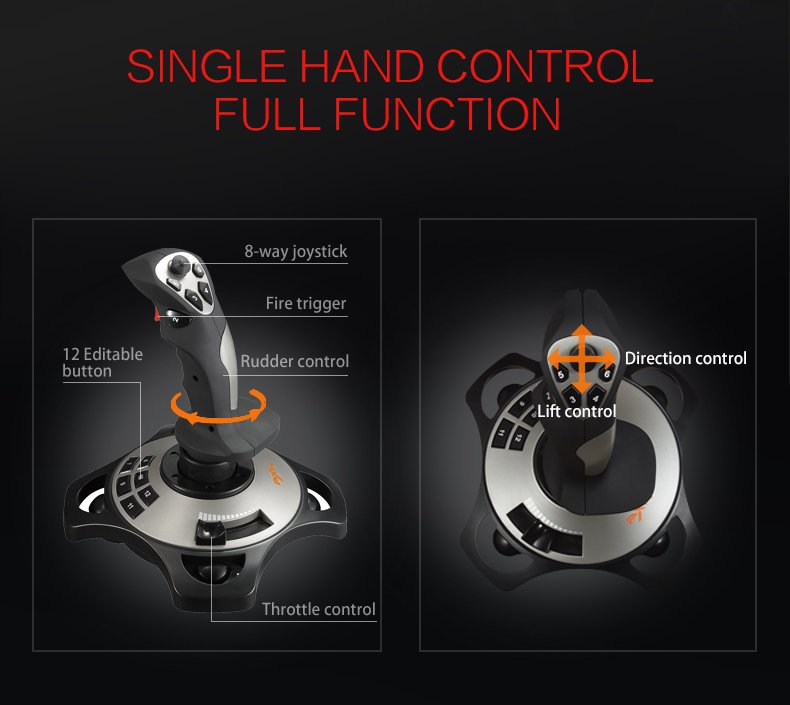 single hand control full function