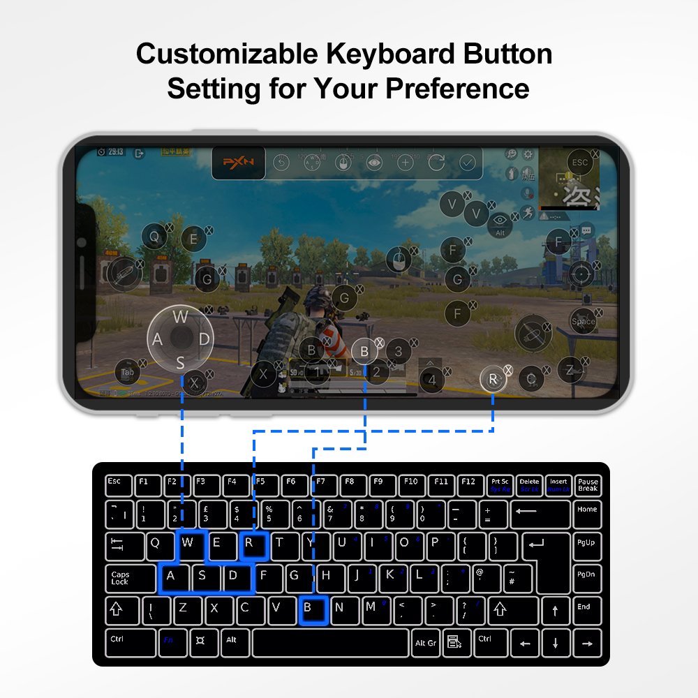 customizable keyboard button setting for your preference