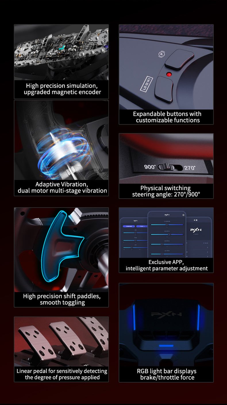 PXN-V9 GEN2 Racing Wheel 