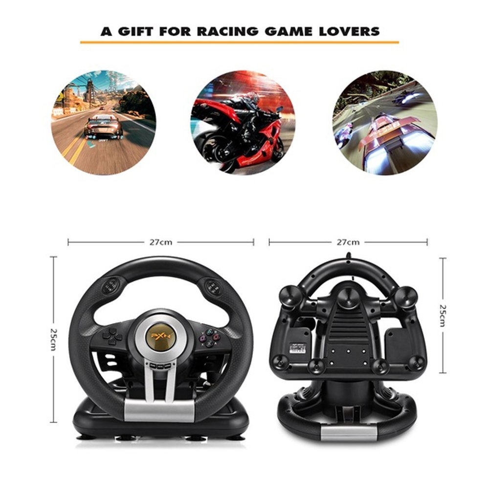  PXN Racing Wheel - Gaming Steering Wheel for PC, V3II