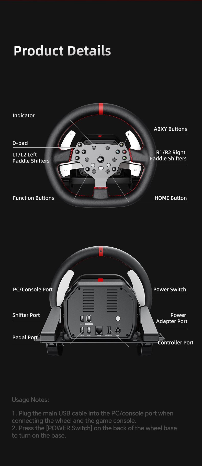 PXN-V10 Pro Entry DD Racing Simulator