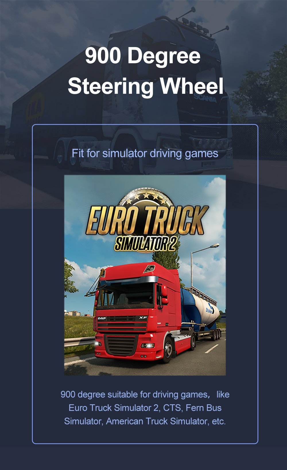 american truck simulator steering wheel