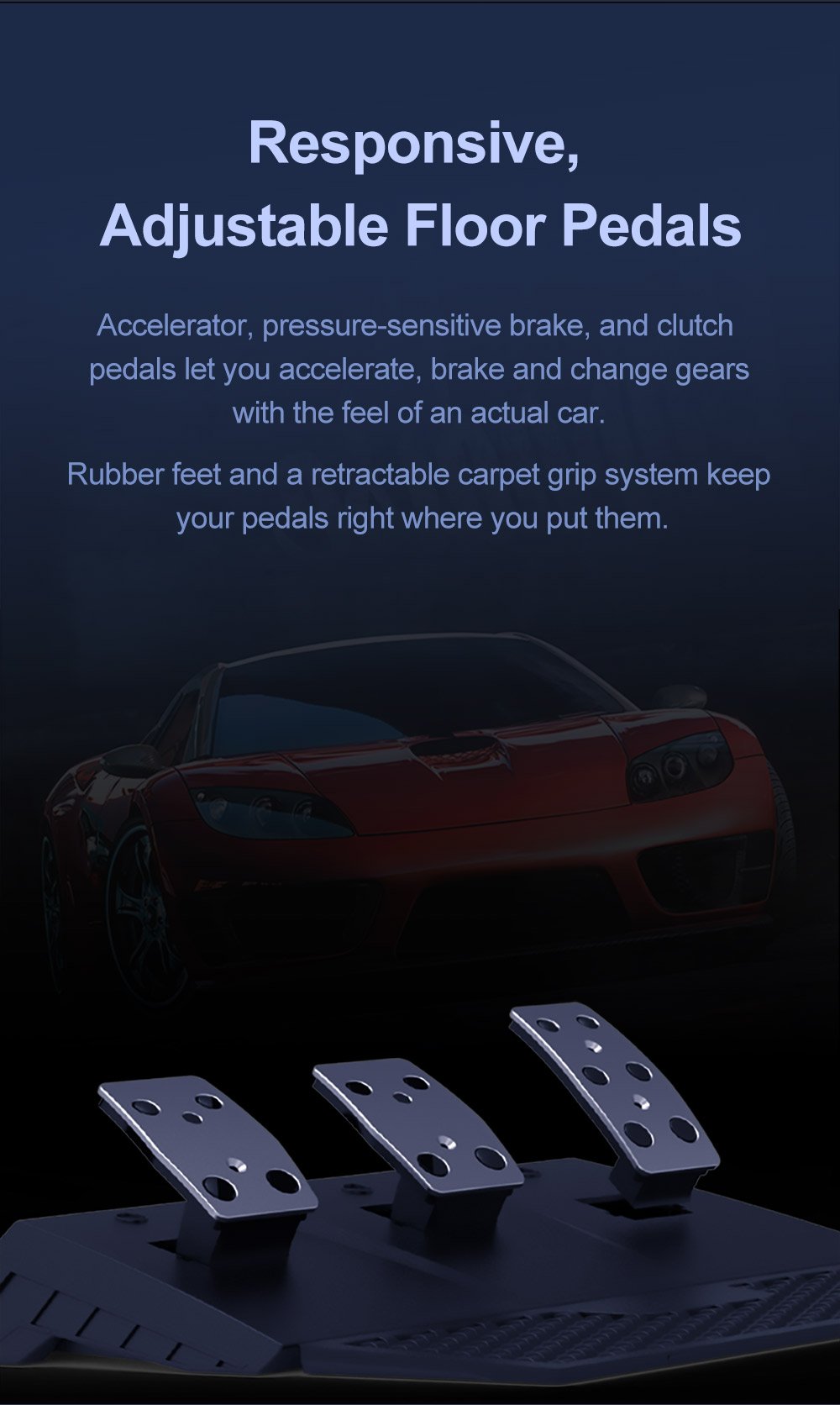 pc steering wheel and pedals