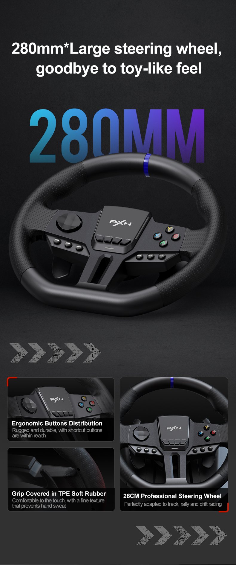 V900 GEN2 | PXN Racing Wheel, Game Controller, Arcade Stick for