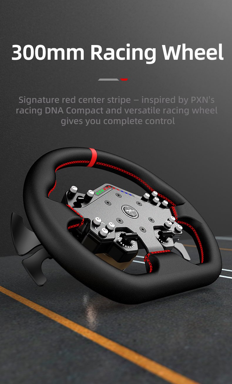 W DS R2 | PXN Racing Wheel, Game Controller, Arcade Stick for Xbox