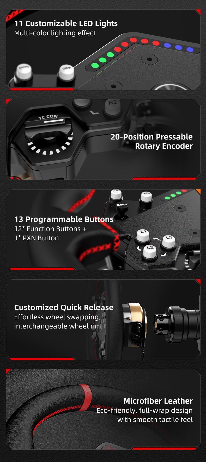 PXN-W DS R2 Steering Wheel